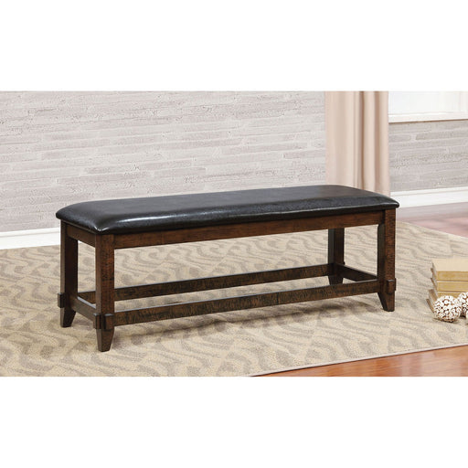 MEAGAN I Brown Cherry/Espresso Bench - Premium Bench from FOA East - Just $165.75! Shop now at Furniture Wholesale Plus  We are the best furniture store in Nashville, Hendersonville, Goodlettsville, Madison, Antioch, Mount Juliet, Lebanon, Gallatin, Springfield, Murfreesboro, Franklin, Brentwood