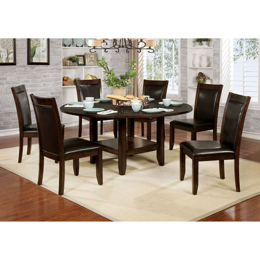 Mae Brown Cherry, Espresso 7 Pc. Dining Table Set - Premium Dining Room Set from FOA East - Just $1526.85! Shop now at Furniture Wholesale Plus  We are the best furniture store in Nashville, Hendersonville, Goodlettsville, Madison, Antioch, Mount Juliet, Lebanon, Gallatin, Springfield, Murfreesboro, Franklin, Brentwood