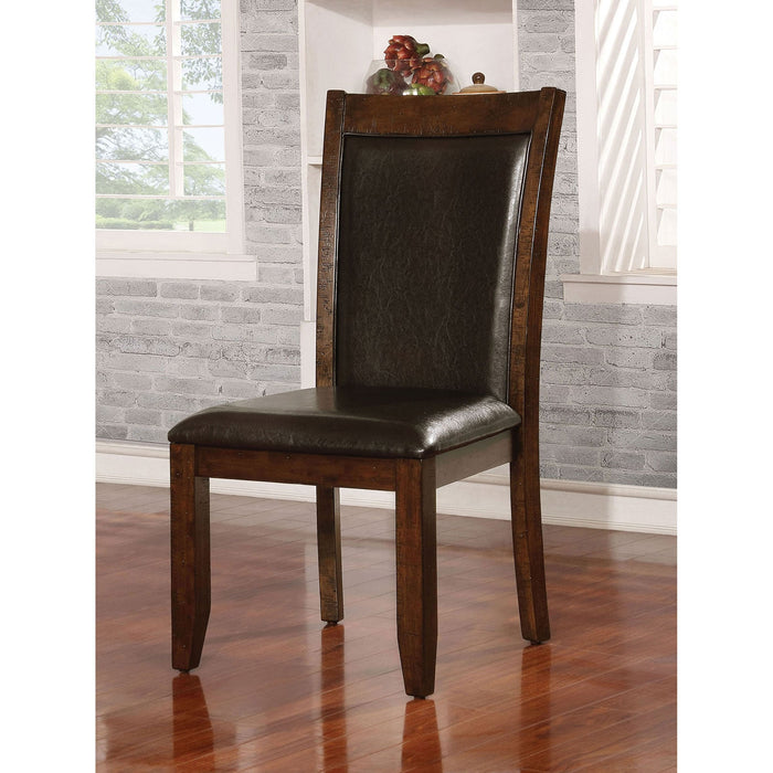 Mae Brown Cherry/Espresso Side Chair (2/CTN) - Premium Dining Chair from FOA East - Just $261.30! Shop now at Furniture Wholesale Plus  We are the best furniture store in Nashville, Hendersonville, Goodlettsville, Madison, Antioch, Mount Juliet, Lebanon, Gallatin, Springfield, Murfreesboro, Franklin, Brentwood
