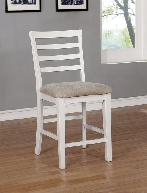 Kiana White Counter Ht. Side Chair (2/CTN) - Premium Dining Chair from FOA East - Just $235.95! Shop now at Furniture Wholesale Plus  We are the best furniture store in Nashville, Hendersonville, Goodlettsville, Madison, Antioch, Mount Juliet, Lebanon, Gallatin, Springfield, Murfreesboro, Franklin, Brentwood