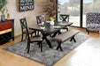 XANTHE Black Dining Table - Premium Dining Table from FOA East - Just $419.25! Shop now at Furniture Wholesale Plus  We are the best furniture store in Nashville, Hendersonville, Goodlettsville, Madison, Antioch, Mount Juliet, Lebanon, Gallatin, Springfield, Murfreesboro, Franklin, Brentwood