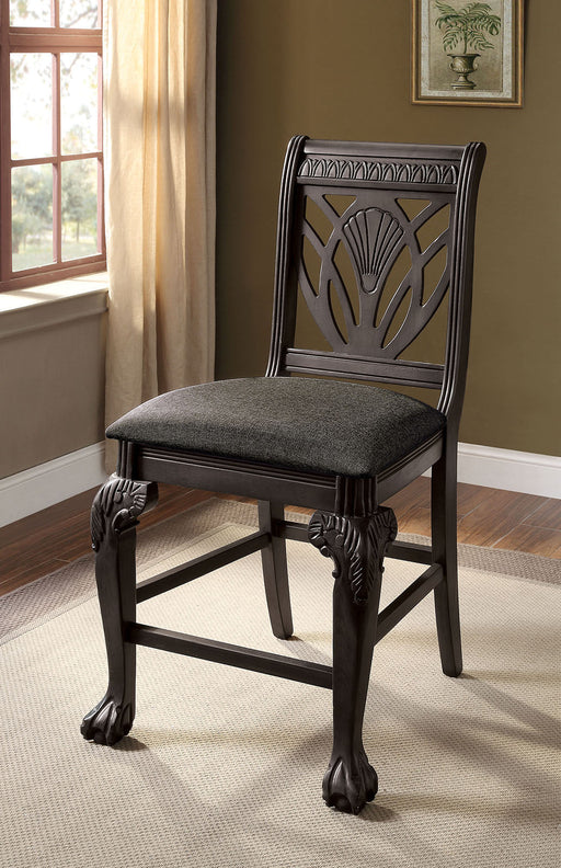 Petersburg Dark Gray Counter Ht. Chair (2/CTN) - Premium Dining Chair from FOA East - Just $399.75! Shop now at Furniture Wholesale Plus  We are the best furniture store in Nashville, Hendersonville, Goodlettsville, Madison, Antioch, Mount Juliet, Lebanon, Gallatin, Springfield, Murfreesboro, Franklin, Brentwood