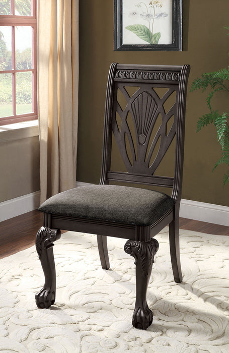 Petersburg Dark Gray Side Chair (2/CTN) - Premium Dining Chair from FOA East - Just $354.90! Shop now at Furniture Wholesale Plus  We are the best furniture store in Nashville, Hendersonville, Goodlettsville, Madison, Antioch, Mount Juliet, Lebanon, Gallatin, Springfield, Murfreesboro, Franklin, Brentwood