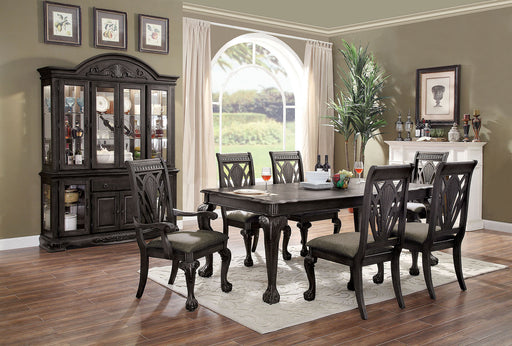Petersburg Dark Gray 7 Pc. Dining Table Set (2AC+4SC) - Premium Dining Room Set from FOA East - Just $1922.70! Shop now at Furniture Wholesale Plus  We are the best furniture store in Nashville, Hendersonville, Goodlettsville, Madison, Antioch, Mount Juliet, Lebanon, Gallatin, Springfield, Murfreesboro, Franklin, Brentwood