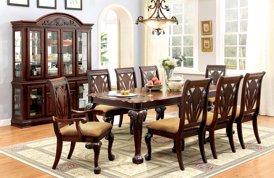PETERSBURG I Cherry 7 Pc. Dining Table Set (2AC+4SC) - Premium Dining Room Set from FOA East - Just $1922.70! Shop now at Furniture Wholesale Plus  We are the best furniture store in Nashville, Hendersonville, Goodlettsville, Madison, Antioch, Mount Juliet, Lebanon, Gallatin, Springfield, Murfreesboro, Franklin, Brentwood