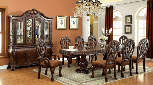 WYNDMERE Cherry 9 Pc. Dining Table Set (2AC+6SC) - Premium Dining Room Set from FOA East - Just $5095.35! Shop now at Furniture Wholesale Plus  We are the best furniture store in Nashville, Hendersonville, Goodlettsville, Madison, Antioch, Mount Juliet, Lebanon, Gallatin, Springfield, Murfreesboro, Franklin, Brentwood