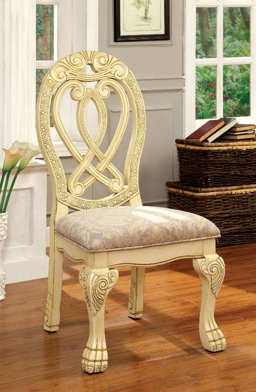 WYNDMERE Vintage White Side Chair (2/CTN) - Premium Dining Chair from FOA East - Just $822.90! Shop now at Furniture Wholesale Plus  We are the best furniture store in Nashville, Hendersonville, Goodlettsville, Madison, Antioch, Mount Juliet, Lebanon, Gallatin, Springfield, Murfreesboro, Franklin, Brentwood