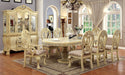 WYNDMERE Vintage White 7 Pc. Dining Table Set (2AC+4SC) - Premium Dining Room Set from FOA East - Just $4270.50! Shop now at Furniture Wholesale Plus  We are the best furniture store in Nashville, Hendersonville, Goodlettsville, Madison, Antioch, Mount Juliet, Lebanon, Gallatin, Springfield, Murfreesboro, Franklin, Brentwood