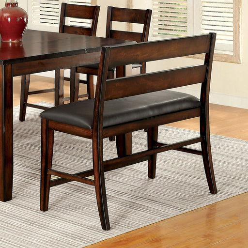 DICKINSON II Dark Cherry Counter Ht. Bench - Premium Bench from FOA East - Just $261.30! Shop now at Furniture Wholesale Plus  We are the best furniture store in Nashville, Hendersonville, Goodlettsville, Madison, Antioch, Mount Juliet, Lebanon, Gallatin, Springfield, Murfreesboro, Franklin, Brentwood