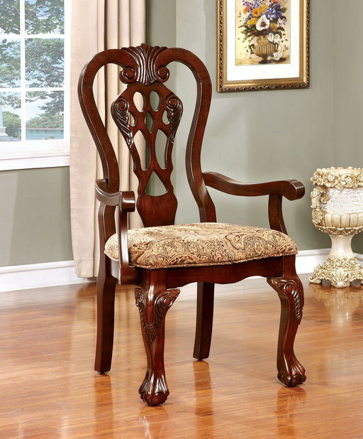ELANA Brown Cherry Arm Chair (2/CTN) - Premium Dining Chair from FOA East - Just $491.40! Shop now at Furniture Wholesale Plus  We are the best furniture store in Nashville, Hendersonville, Goodlettsville, Madison, Antioch, Mount Juliet, Lebanon, Gallatin, Springfield, Murfreesboro, Franklin, Brentwood