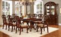 ELANA Brown Cherry 7 Pc. Dining Table Set (2AC+4SC) - Premium Dining Room Set from FOA East - Just $2369.25! Shop now at Furniture Wholesale Plus  We are the best furniture store in Nashville, Hendersonville, Goodlettsville, Madison, Antioch, Mount Juliet, Lebanon, Gallatin, Springfield, Murfreesboro, Franklin, Brentwood
