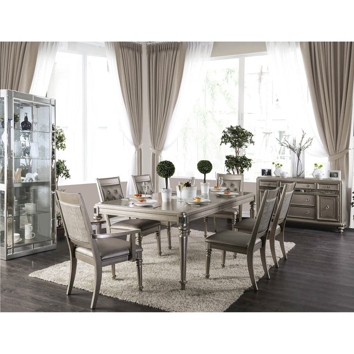 Xandra Champagne Dining Table - Premium Dining Table from FOA East - Just $725.40! Shop now at Furniture Wholesale Plus  We are the best furniture store in Nashville, Hendersonville, Goodlettsville, Madison, Antioch, Mount Juliet, Lebanon, Gallatin, Springfield, Murfreesboro, Franklin, Brentwood