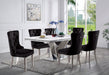 VALDEVERS 7 Pc. Dining Table Set, Black Chairs - Premium Dining Room Set from FOA East - Just $3116.10! Shop now at Furniture Wholesale Plus (Nashville,TN)  We are the best furniture store in Nashville, Hendersonville, Goodlettsville, Madison, Antioch, Mount Juliet, Lebanon, Gallatin, Springfield, Murfreesboro, Franklin, Brentwood
