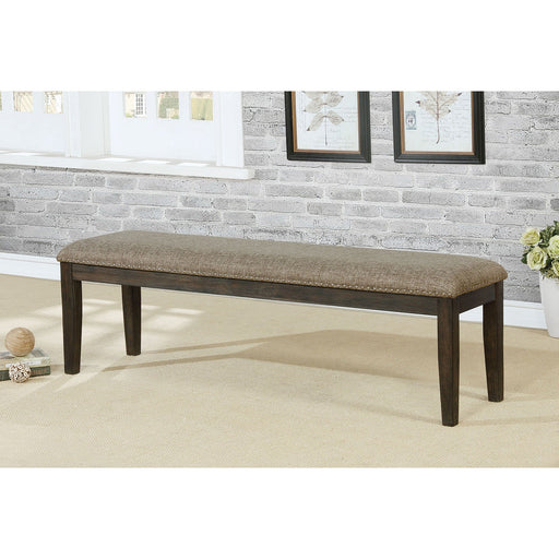 Faulk Espresso Bench - Premium Bench from FOA East - Just $189.15! Shop now at Furniture Wholesale Plus  We are the best furniture store in Nashville, Hendersonville, Goodlettsville, Madison, Antioch, Mount Juliet, Lebanon, Gallatin, Springfield, Murfreesboro, Franklin, Brentwood