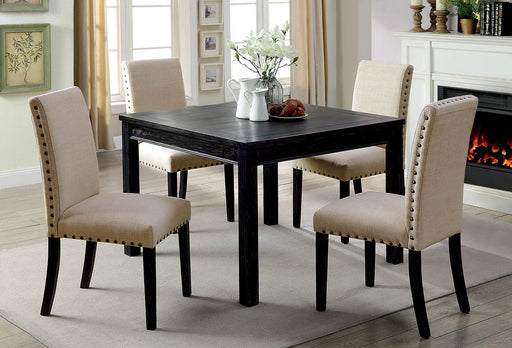 Kristie Antique Black 5 Pc. Dining Table Set - Premium Dining Room Set from FOA East - Just $727.35! Shop now at Furniture Wholesale Plus  We are the best furniture store in Nashville, Hendersonville, Goodlettsville, Madison, Antioch, Mount Juliet, Lebanon, Gallatin, Springfield, Murfreesboro, Franklin, Brentwood