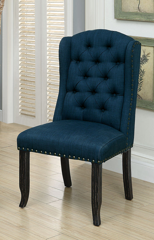 SANIA Antique Black Wingback Chair (2/CTN) - Premium Dining Chair from FOA East - Just $446.55! Shop now at Furniture Wholesale Plus  We are the best furniture store in Nashville, Hendersonville, Goodlettsville, Madison, Antioch, Mount Juliet, Lebanon, Gallatin, Springfield, Murfreesboro, Franklin, Brentwood