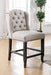 SANIA III Antique Black, Ivory Counter Ht. Wingback Chair (2/CTN) - Premium Dining Chair from FOA East - Just $559.65! Shop now at Furniture Wholesale Plus  We are the best furniture store in Nashville, Hendersonville, Goodlettsville, Madison, Antioch, Mount Juliet, Lebanon, Gallatin, Springfield, Murfreesboro, Franklin, Brentwood