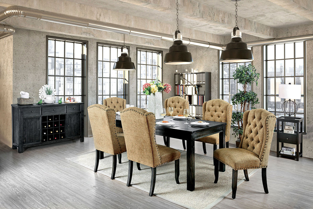 SANIA 9 Pc. Dining Table Set - Premium Dining Room Set from FOA East - Just $2470.65! Shop now at Furniture Wholesale Plus  We are the best furniture store in Nashville, Hendersonville, Goodlettsville, Madison, Antioch, Mount Juliet, Lebanon, Gallatin, Springfield, Murfreesboro, Franklin, Brentwood