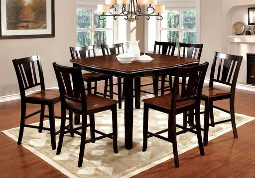 DOVER II Black/Cherry 7 Pc. Counter Ht. Dining Table Set - Premium Dining Room Set from FOA East - Just $1078.35! Shop now at Furniture Wholesale Plus  We are the best furniture store in Nashville, Hendersonville, Goodlettsville, Madison, Antioch, Mount Juliet, Lebanon, Gallatin, Springfield, Murfreesboro, Franklin, Brentwood