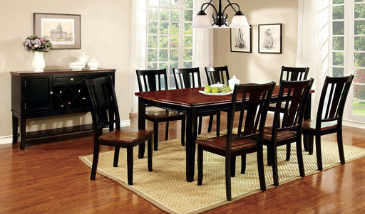 DOVER Black/Cherry 9 Pc. Dining Table Set - Premium Dining Room Set from FOA East - Just $1361.10! Shop now at Furniture Wholesale Plus  We are the best furniture store in Nashville, Hendersonville, Goodlettsville, Madison, Antioch, Mount Juliet, Lebanon, Gallatin, Springfield, Murfreesboro, Franklin, Brentwood