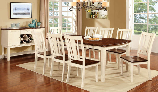 DOVER Vintage White 7 Pc. Dining Table Set - Premium Dining Room Set from FOA East - Just $1146.60! Shop now at Furniture Wholesale Plus  We are the best furniture store in Nashville, Hendersonville, Goodlettsville, Madison, Antioch, Mount Juliet, Lebanon, Gallatin, Springfield, Murfreesboro, Franklin, Brentwood