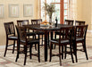 Edgewood II Espresso 7 Pc. Sq. Counter Ht. Table Set - Premium Dining Room Set from FOA East - Just $1054.95! Shop now at Furniture Wholesale Plus  We are the best furniture store in Nashville, Hendersonville, Goodlettsville, Madison, Antioch, Mount Juliet, Lebanon, Gallatin, Springfield, Murfreesboro, Franklin, Brentwood