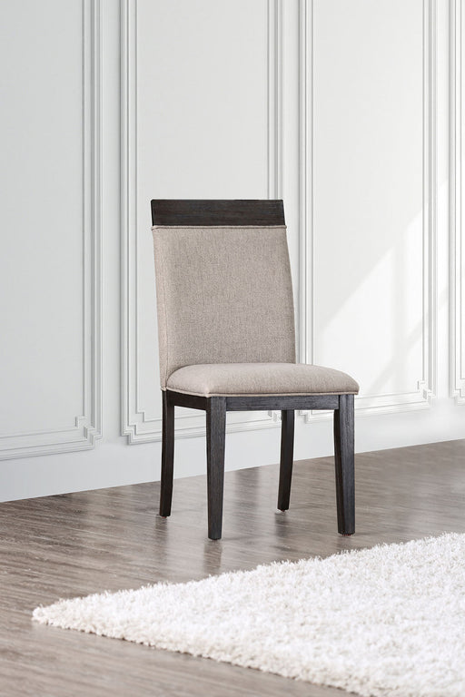 Modoc Espresso/Beige Side Chair (2/CTN) - Premium Dining Chair from FOA East - Just $329.55! Shop now at Furniture Wholesale Plus  We are the best furniture store in Nashville, Hendersonville, Goodlettsville, Madison, Antioch, Mount Juliet, Lebanon, Gallatin, Springfield, Murfreesboro, Franklin, Brentwood