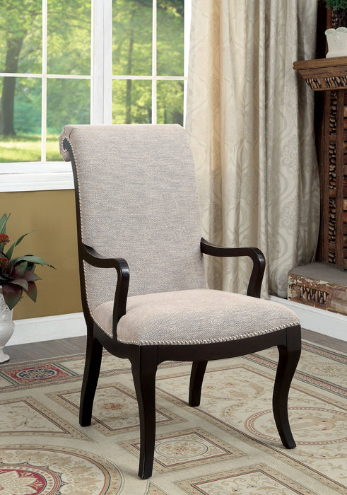 Ornette Espresso Arm Chair (2/CTN) - Premium Dining Chair from FOA East - Just $585! Shop now at Furniture Wholesale Plus  We are the best furniture store in Nashville, Hendersonville, Goodlettsville, Madison, Antioch, Mount Juliet, Lebanon, Gallatin, Springfield, Murfreesboro, Franklin, Brentwood
