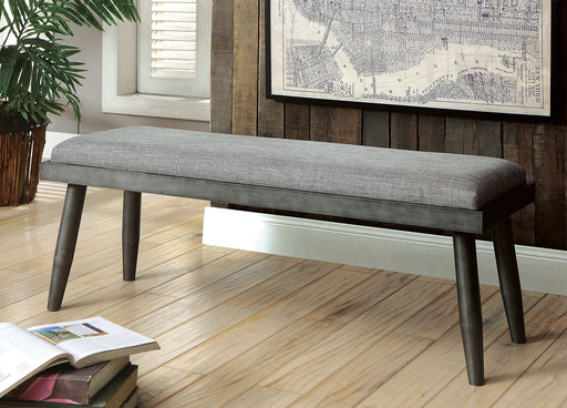 Vilhelm I Gray Bench - Premium Bench from FOA East - Just $261.30! Shop now at Furniture Wholesale Plus (Nashville,TN)  We are the best furniture store in Nashville, Hendersonville, Goodlettsville, Madison, Antioch, Mount Juliet, Lebanon, Gallatin, Springfield, Murfreesboro, Franklin, Brentwood