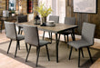 Vilhelm I Gray 6 Pc. Dining Table Set w/ Bench - Premium Dining Room Set from FOA East - Just $1269.45! Shop now at Furniture Wholesale Plus (Nashville,TN)  We are the best furniture store in Nashville, Hendersonville, Goodlettsville, Madison, Antioch, Mount Juliet, Lebanon, Gallatin, Springfield, Murfreesboro, Franklin, Brentwood