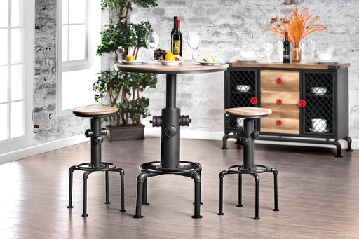 Foskey Antique Black 3 Pc. Bar Table Set - Premium Dining Room Set from FOA East - Just $791.70! Shop now at Furniture Wholesale Plus  We are the best furniture store in Nashville, Hendersonville, Goodlettsville, Madison, Antioch, Mount Juliet, Lebanon, Gallatin, Springfield, Murfreesboro, Franklin, Brentwood