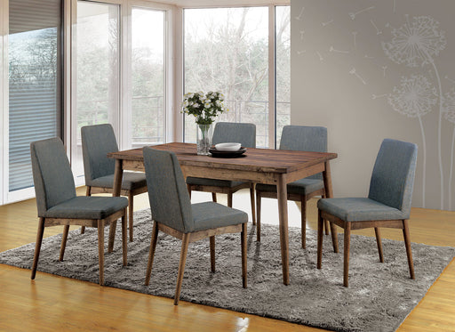 Eindride Natural Tone 7 Pc. Dining Table Set - Premium Dining Room Set from FOA East - Just $1010.10! Shop now at Furniture Wholesale Plus  We are the best furniture store in Nashville, Hendersonville, Goodlettsville, Madison, Antioch, Mount Juliet, Lebanon, Gallatin, Springfield, Murfreesboro, Franklin, Brentwood