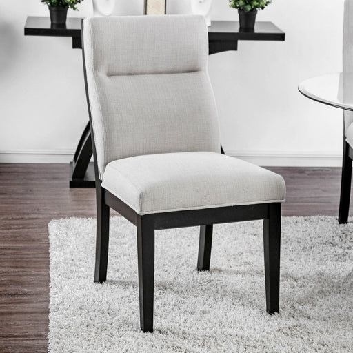 Jasmin Black/White Side Chair (2/CTN) - Premium Dining Chair from FOA East - Just $446.55! Shop now at Furniture Wholesale Plus  We are the best furniture store in Nashville, Hendersonville, Goodlettsville, Madison, Antioch, Mount Juliet, Lebanon, Gallatin, Springfield, Murfreesboro, Franklin, Brentwood