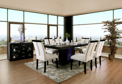 Evangeline Black/Beige Dining Table - Premium Dining Table from FOA East - Just $889.20! Shop now at Furniture Wholesale Plus  We are the best furniture store in Nashville, Hendersonville, Goodlettsville, Madison, Antioch, Mount Juliet, Lebanon, Gallatin, Springfield, Murfreesboro, Franklin, Brentwood