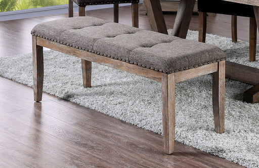 Bridgen Natural/Brown Bench - Premium Bench from FOA East - Just $235.95! Shop now at Furniture Wholesale Plus  We are the best furniture store in Nashville, Hendersonville, Goodlettsville, Madison, Antioch, Mount Juliet, Lebanon, Gallatin, Springfield, Murfreesboro, Franklin, Brentwood