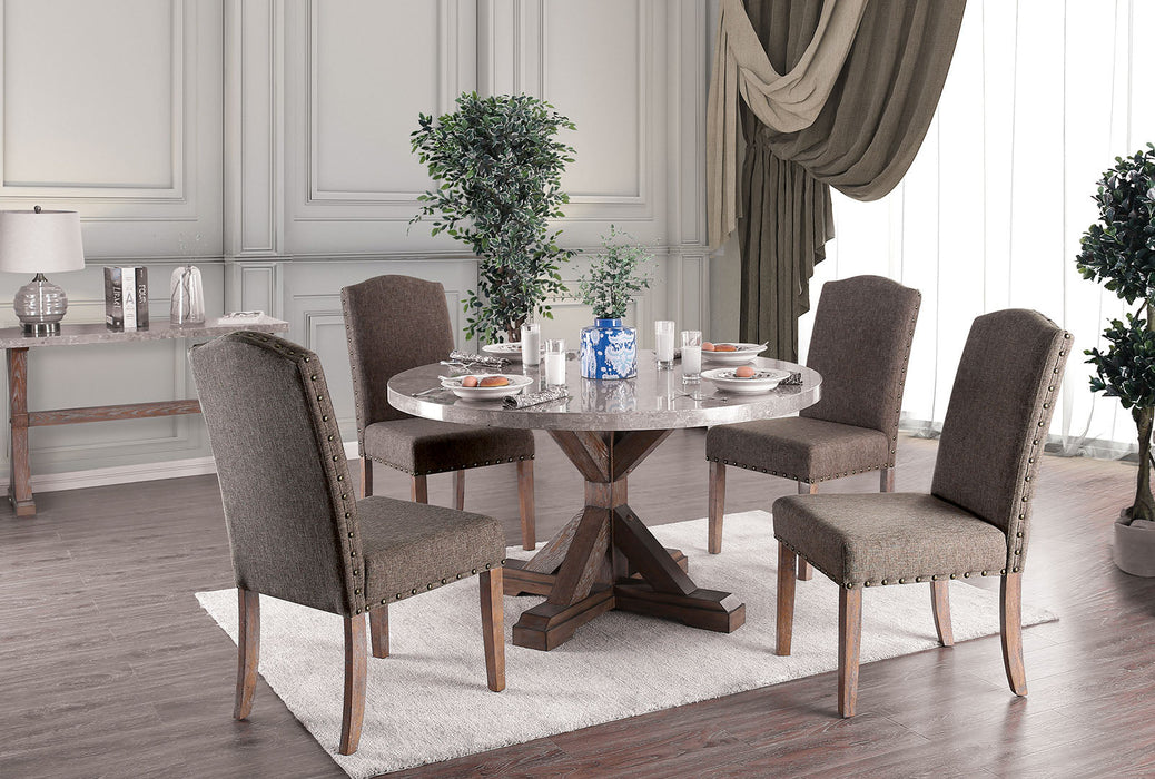 Bridgen Natural Round Dining Table - Premium Dining Table from FOA East - Just $793.65! Shop now at Furniture Wholesale Plus  We are the best furniture store in Nashville, Hendersonville, Goodlettsville, Madison, Antioch, Mount Juliet, Lebanon, Gallatin, Springfield, Murfreesboro, Franklin, Brentwood
