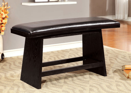 HURLEY Black Counter Ht. Bench - Premium Bench from FOA East - Just $280.80! Shop now at Furniture Wholesale Plus  We are the best furniture store in Nashville, Hendersonville, Goodlettsville, Madison, Antioch, Mount Juliet, Lebanon, Gallatin, Springfield, Murfreesboro, Franklin, Brentwood