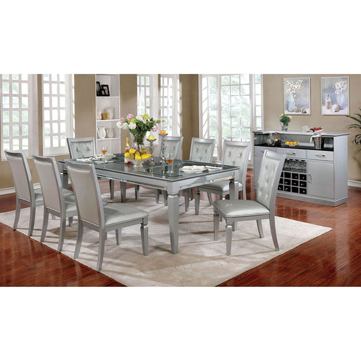 Alena Silver Dining Table - Premium Dining Table from FOA East - Just $889.20! Shop now at Furniture Wholesale Plus  We are the best furniture store in Nashville, Hendersonville, Goodlettsville, Madison, Antioch, Mount Juliet, Lebanon, Gallatin, Springfield, Murfreesboro, Franklin, Brentwood