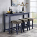 CAERLEON 4 Pc. Counter Ht. Table Set, Blue - Premium Dining Room Set from FOA East - Just $540.15! Shop now at Furniture Wholesale Plus  We are the best furniture store in Nashville, Hendersonville, Goodlettsville, Madison, Antioch, Mount Juliet, Lebanon, Gallatin, Springfield, Murfreesboro, Franklin, Brentwood