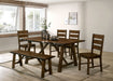 MAPLETON 6 Pc. Dining Table Set w/ Bench - Premium Dining Room Set from FOA East - Just $1290.90! Shop now at Furniture Wholesale Plus  We are the best furniture store in Nashville, Hendersonville, Goodlettsville, Madison, Antioch, Mount Juliet, Lebanon, Gallatin, Springfield, Murfreesboro, Franklin, Brentwood