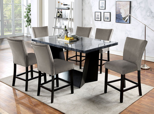 OPHEIM 7 Pc. Counter Ht. Table Set - Premium Dining Room Set from FOA East - Just $1973.40! Shop now at Furniture Wholesale Plus  We are the best furniture store in Nashville, Hendersonville, Goodlettsville, Madison, Antioch, Mount Juliet, Lebanon, Gallatin, Springfield, Murfreesboro, Franklin, Brentwood