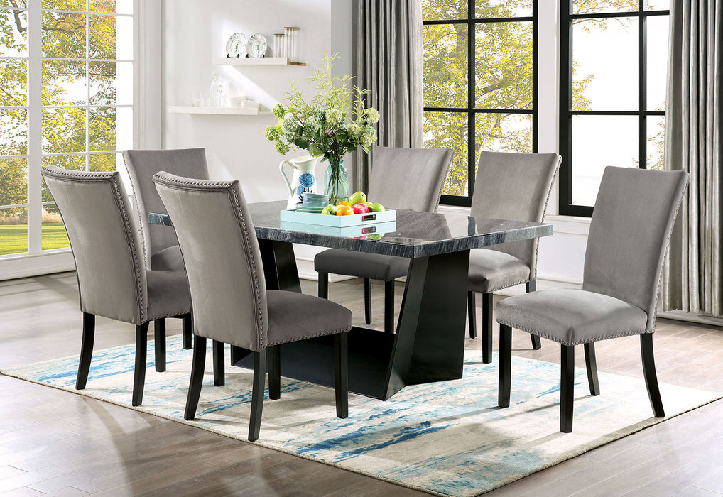 OPHEIM 7 Pc. Dining Table Set - Premium Dining Room Set from FOA East - Just $1827.15! Shop now at Furniture Wholesale Plus  We are the best furniture store in Nashville, Hendersonville, Goodlettsville, Madison, Antioch, Mount Juliet, Lebanon, Gallatin, Springfield, Murfreesboro, Franklin, Brentwood