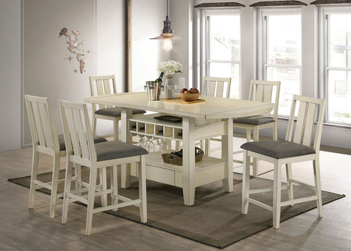 WILSONVILLE Counter Ht. Table, Antique White - Premium Counter Height Table from FOA East - Just $793.65! Shop now at Furniture Wholesale Plus  We are the best furniture store in Nashville, Hendersonville, Goodlettsville, Madison, Antioch, Mount Juliet, Lebanon, Gallatin, Springfield, Murfreesboro, Franklin, Brentwood