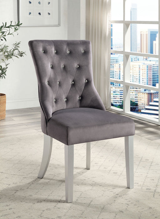 REGENSDORF Side Chair, Dark Gray (2/CTN) - Premium Dining Chair from FOA East - Just $495.30! Shop now at Furniture Wholesale Plus  We are the best furniture store in Nashville, Hendersonville, Goodlettsville, Madison, Antioch, Mount Juliet, Lebanon, Gallatin, Springfield, Murfreesboro, Franklin, Brentwood