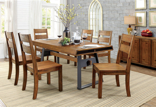 OFTRINGEN 7 Pc. Dining Table Set w/ Wood Chairs - Premium Dining Room Set from FOA East - Just $1899.30! Shop now at Furniture Wholesale Plus  We are the best furniture store in Nashville, Hendersonville, Goodlettsville, Madison, Antioch, Mount Juliet, Lebanon, Gallatin, Springfield, Murfreesboro, Franklin, Brentwood
