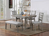 LAQUILA Dining Table, Gray - Premium Dining Table from FOA East - Just $368.55! Shop now at Furniture Wholesale Plus  We are the best furniture store in Nashville, Hendersonville, Goodlettsville, Madison, Antioch, Mount Juliet, Lebanon, Gallatin, Springfield, Murfreesboro, Franklin, Brentwood