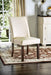 Cimma Espresso/Ivory Side Chair (2/CTN) - Premium Dining Chair from FOA East - Just $280.80! Shop now at Furniture Wholesale Plus  We are the best furniture store in Nashville, Hendersonville, Goodlettsville, Madison, Antioch, Mount Juliet, Lebanon, Gallatin, Springfield, Murfreesboro, Franklin, Brentwood
