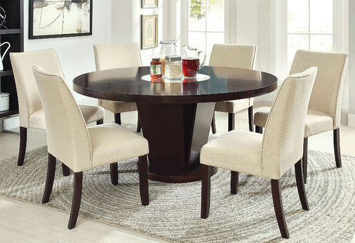 Cimma Espresso 7 Pc. Dining Table Set - Premium Dining Room Set from FOA East - Just $1591.20! Shop now at Furniture Wholesale Plus  We are the best furniture store in Nashville, Hendersonville, Goodlettsville, Madison, Antioch, Mount Juliet, Lebanon, Gallatin, Springfield, Murfreesboro, Franklin, Brentwood