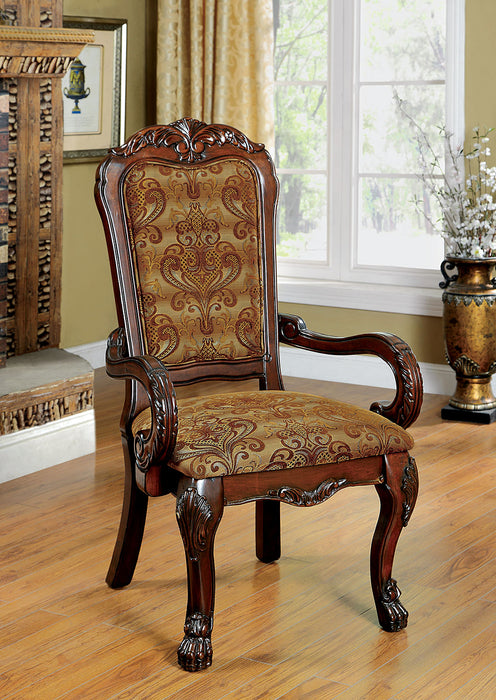 MEDIEVE Cherry Arm Chair, Cherry (2/CTN) - Premium Dining Chair from FOA East - Just $820.95! Shop now at Furniture Wholesale Plus  We are the best furniture store in Nashville, Hendersonville, Goodlettsville, Madison, Antioch, Mount Juliet, Lebanon, Gallatin, Springfield, Murfreesboro, Franklin, Brentwood