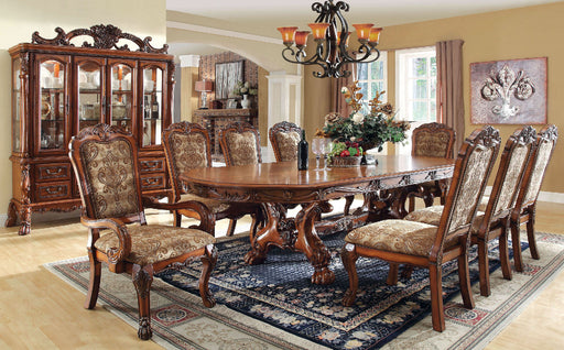 Medieve Antique Oak 7 Pc. Dining Table Set (2AC+4SC) - Premium Dining Room Set from FOA East - Just $4334.85! Shop now at Furniture Wholesale Plus  We are the best furniture store in Nashville, Hendersonville, Goodlettsville, Madison, Antioch, Mount Juliet, Lebanon, Gallatin, Springfield, Murfreesboro, Franklin, Brentwood